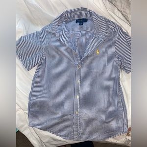 Polo seersucker shortsleeved button down